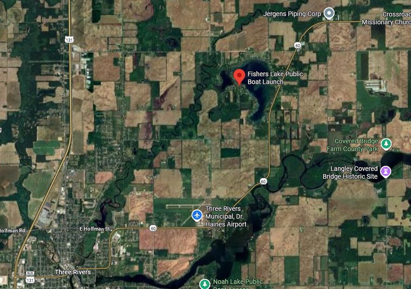 Fishers Lake (Fisher Lake, Fishers Lake) - Aerial Map
